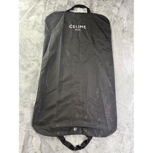 Celine Garment Bag Travel Suit Cover Black Synthetic Large Modern Used